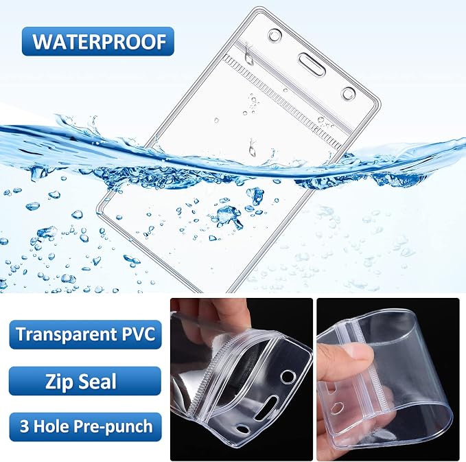 Marspark 200 Pcs ID Badge Holder - Image 5