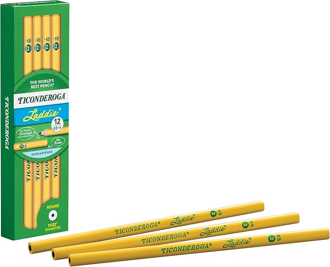TICONDEROGA Laddie Pencils, Wood-Cased #2 HB Soft without Eraser - Image 5