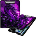 Purple Flaming Dragon A4 Clipboard by Unknown
