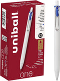 uniball one Retractable Gel Pens, Micro Point, 12 Pack by uni-ball
