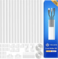 Yecaye TV Cord Hider, 236in Cord Cover, Large Cable Hider, Wire Covers by Yecaye