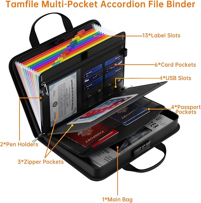 Fireproof Accordion File Organizer - Image 4