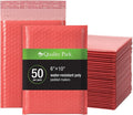 Quality Park Bubble Mailers, 6 x 9 Shipping Envelopes, Water Resistant Coral by Quality+Park