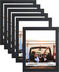 ELSKER&HOME 8x10 Picture Frame Black Set of 6 Glass | Multi Photo Frames Collage by ELSKERHOME