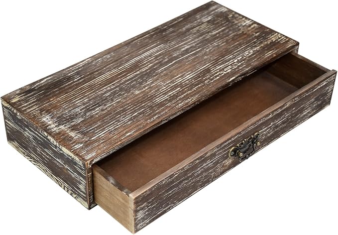 Wooden Drawers Organizer Soild Farmhouse Style RetroDesktop Drawer Storage Box by WelcometoBONNYDODO