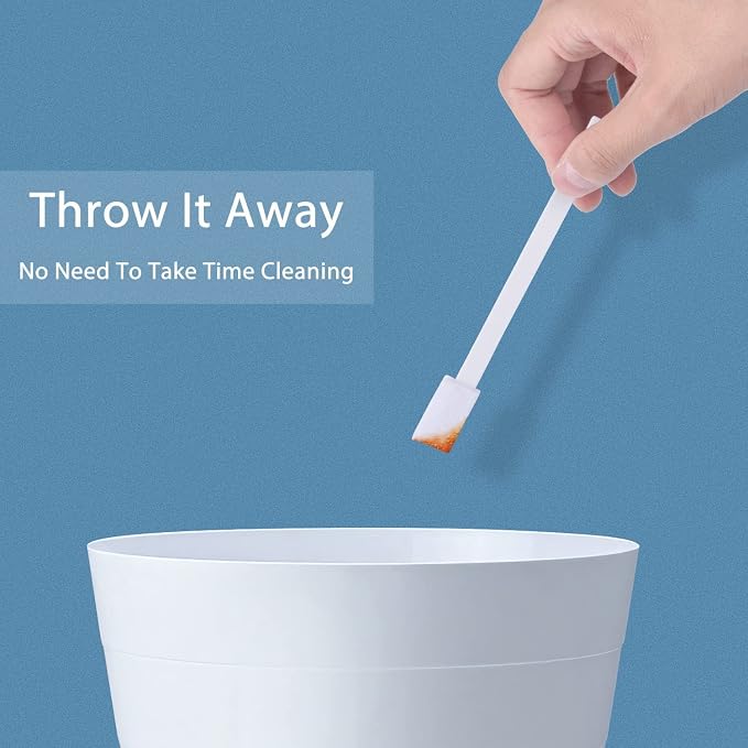 Lumkew 60Pcs Crevice Cleaning Tools, Disposable Toilet Brush - Image 6