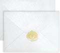YINUOYOUJIA 50 PCS Pearl white Envelopes A7, 5 x 7 white Shimmer Envelopes by YINUOYOUJIA
