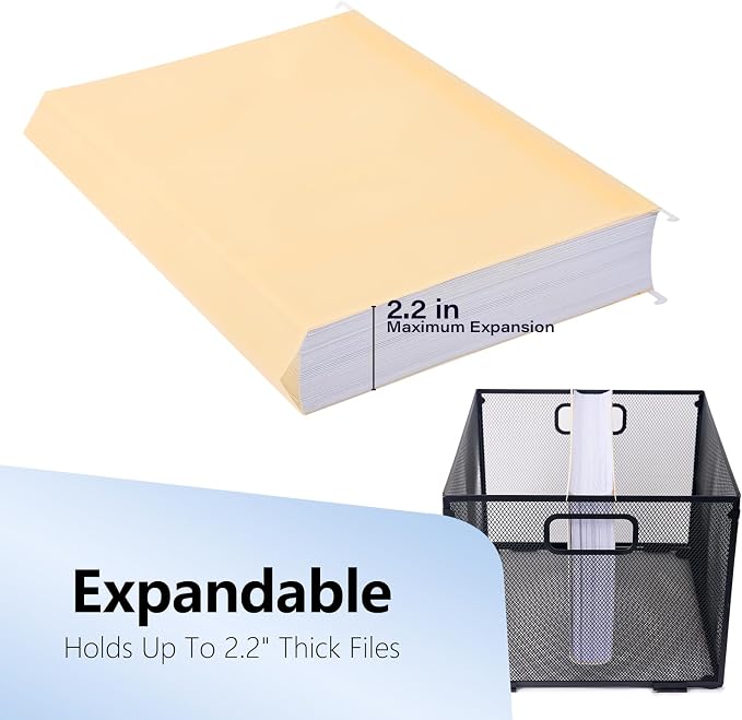 Plastic Hanging File Folders, 36 Pack Manila Hanging Folders，Letter Size - Image 8