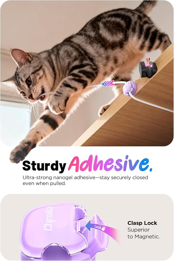 8 Pack Cable Clips, Cord Organizer Cute Spring Cord Holder - Image 3
