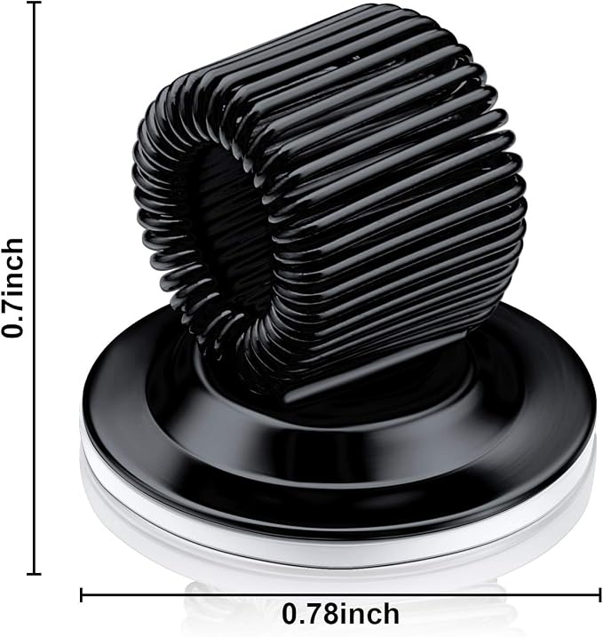 Outus 10 Pcs Black Pen Holder Clips Steel Pen Holder Self Adhesive Pencil - Image 2