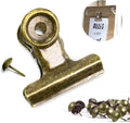 Bulldog Clips with Hole for Push-pin, Paper File Clips with Strong Spring by YUCHIYA