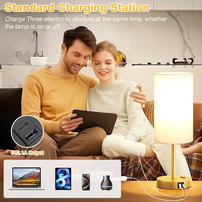 Dicoool Touch Bedside Table Lamp - Image 5