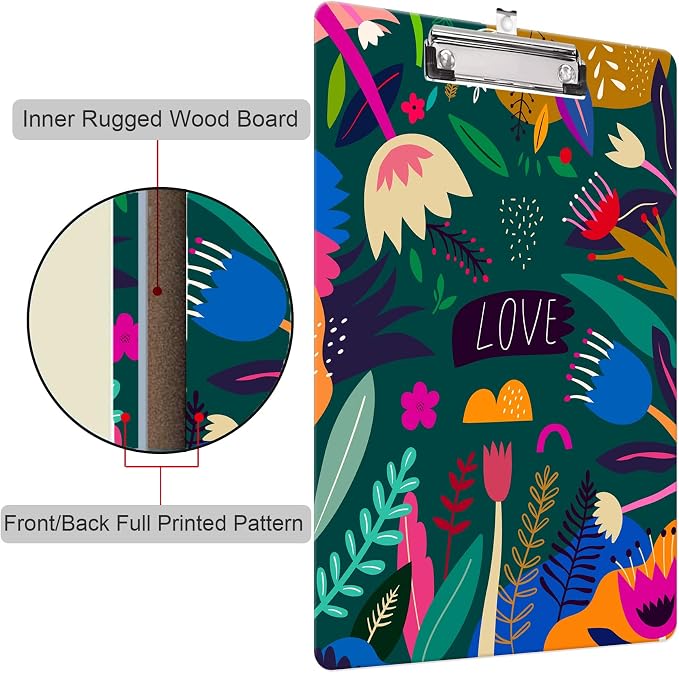 Fashion Clipboard, A4 Letter Size Wooden Decorative Clipboards - Image 5