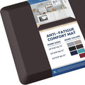 KitchenClouds Kitchen Mat Cushioned Anti Fatigue Rug 24"x70" Water Resistant by KitchenClouds