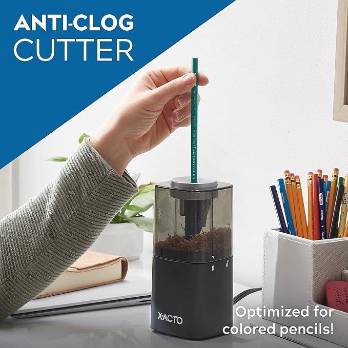X-ACTO® Powerhouse® Electric Pencil Sharpener Black - Image 4