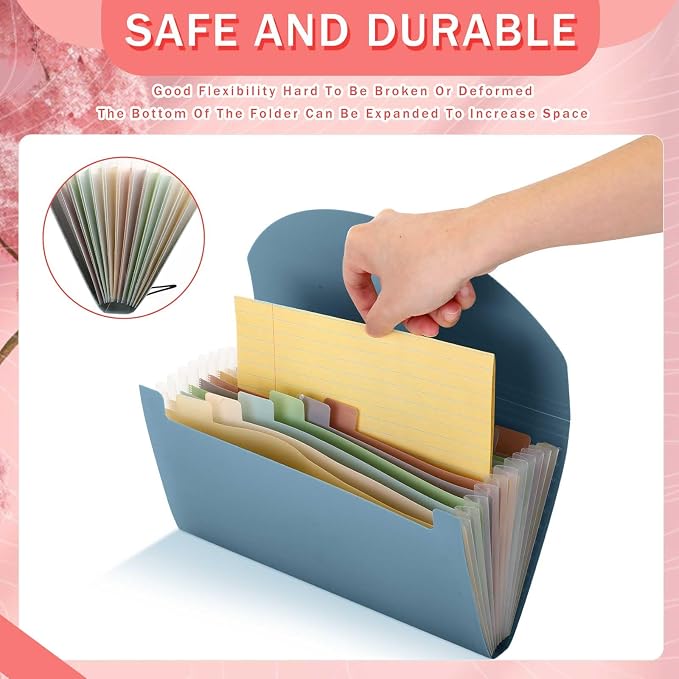 Harloon 2 Pack 13 Pockets Expanding File Folder and Cover Folder - Image 5
