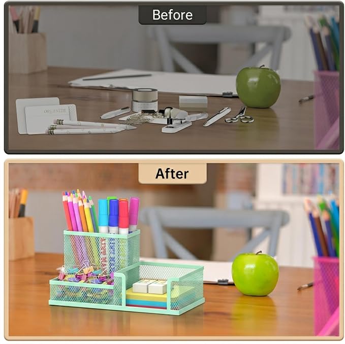 SUPEASY Pen Holder Desk Organizer, Office Supplies Pencil Holder - Image 5