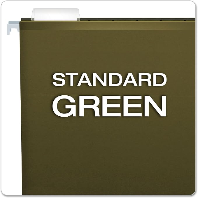 Pendaflex 04152X1 Reinforced 1" Extra Capacity Hanging Folders, Standard Green - Image 3