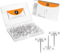 150 Pack Clear Push Pins Flat Head Thumb Tacks in Reusable Box. | By Luxurecourt by Luxurecourt
