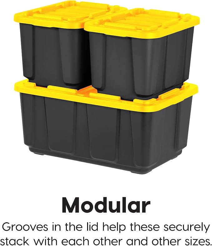 IRIS USA 8-Pack 27 Gallon Storage Bins - Image 5