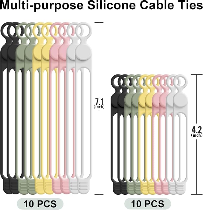 Silicone Cable Ties Cord Organizer - Image 7