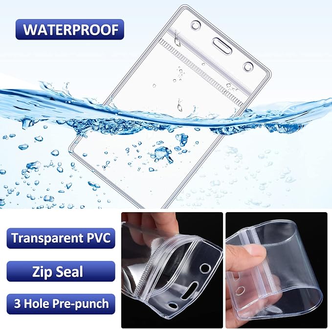Marspark 200 Pcs ID Badge Holder - Image 6