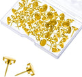 Gold Heavy Duty Thumb Tacks, Push Pins by lengedhope