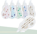 Temiary 5 Pcs Aesthetic Beige Correction Tape, Smooth Glide Quick Dry Tapes by Temiary