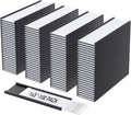 MaxGear 100 Pack C Channel Magnetic Label Holders, 1 x 3" | Magnetic Labels by MaxGear