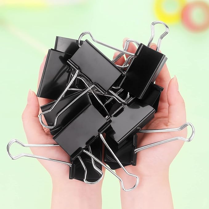 ZZTX 12 Pack Large Binder Clips 2.0 Inches Black | Paper Clamps Clips, Durable - Image 5