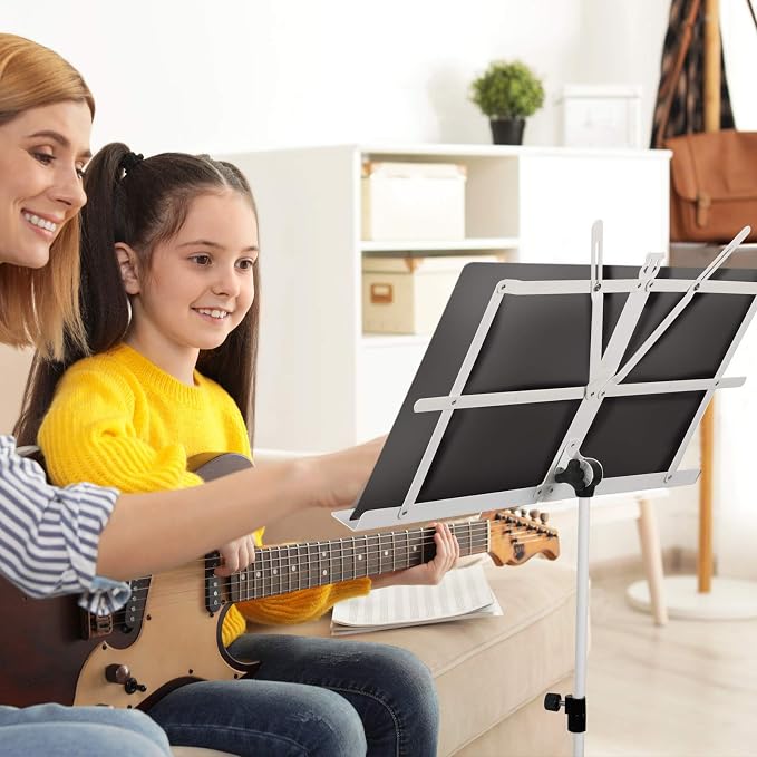 CAHAYA Portable Sheet Music Stand: Dual Use Desktop Book Holder Folding - Image 6