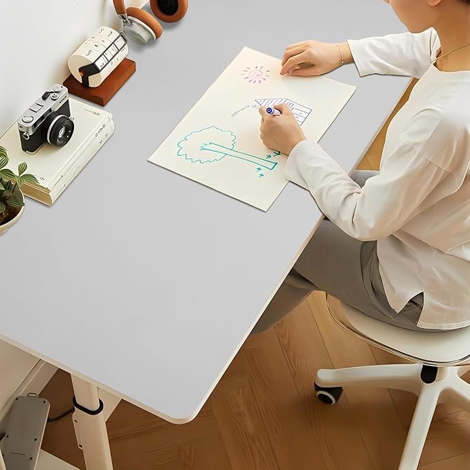 Bloss Large Desk Pad, 47.2" x 24" Desk Mat, Desk Pads on Top of Desks, Computer - Image 3