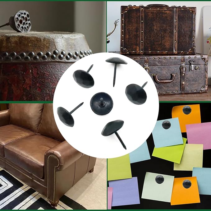 60pcs Upholstery Tacks for Furniture, Metal Upholstery Nails Decorative Thumb - Image 7