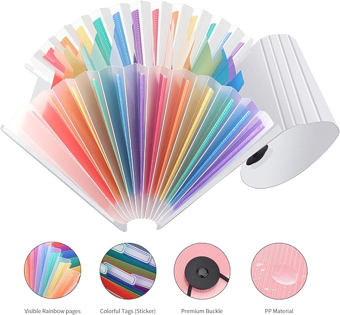 Uquelic Stand Receipt Organizer Folder - Image 4