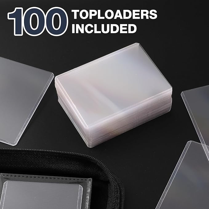 Toploader Binder, Holds 360 Toploaders, 100 Toploaders INCLUDED, 9-Pocket PU - Image 6