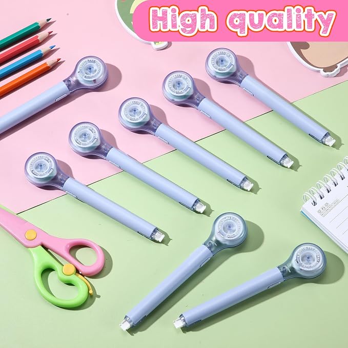 Gersoniel 10 Pack Correction Tape Pen Correctional Ink Tape Push Pull Protective - Image 4