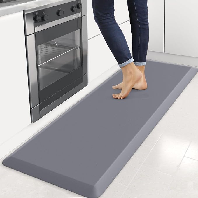 4/5 Inch Thick Kitchen Mats for Floor, StepRite Kitchen Rug for Standing Desk by Bringcushiontoyourlife