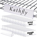 Kathfly 50 Pack Wire Shelf Label Holders Shelf Cable Tags by Kathfly