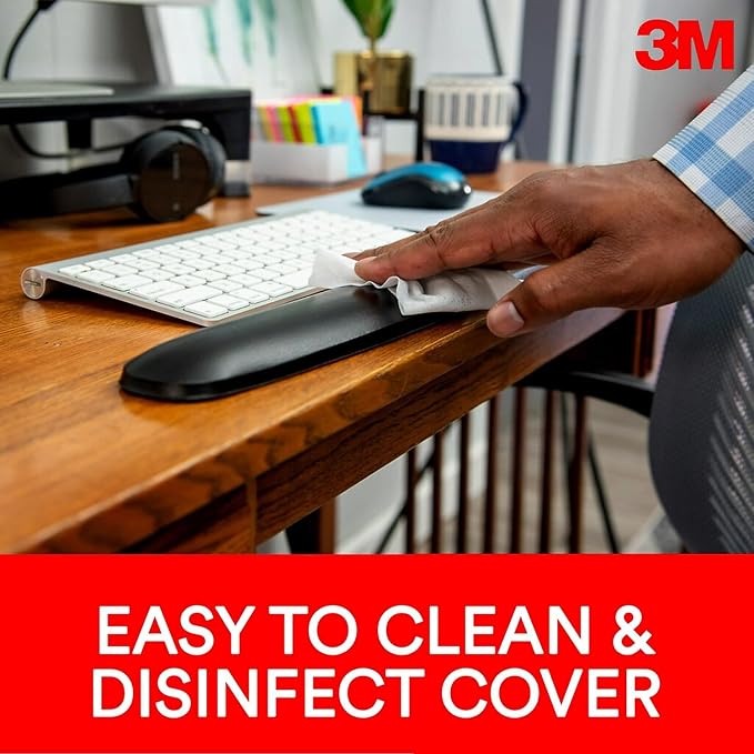 3M WR309LE Gel Wrist Rest for Keyboard Leatherette - Image 4