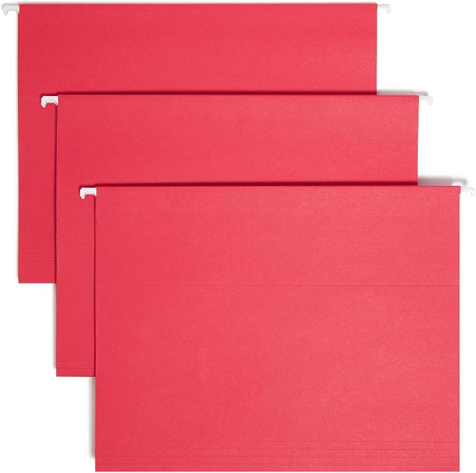 Smead Standard Hanging File Folders, 1/5-Cut Adjustable Tabs, Letter Size by SMEAD