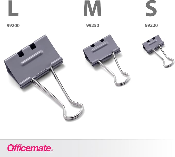 Officemate EZ Binder Clips, Large Size - Image 5