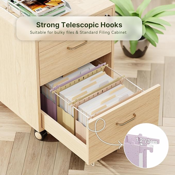 XINGIA Plastic Hanging File Folders Letter Size, 6 Pack Expandable File Folders - Image 5