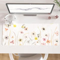 Colorful Star Large Mouse Pad, Watercolor Floral Desk Mat Office Supplies by ColorfulStar