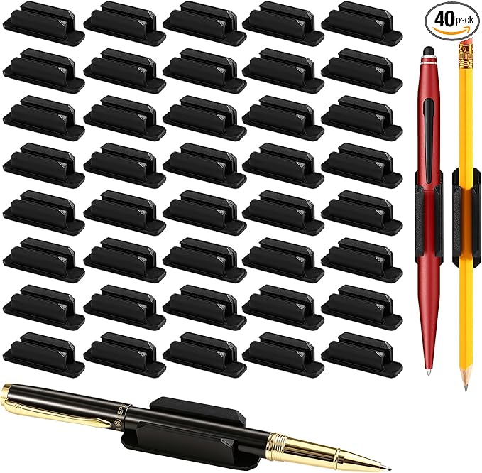 VZZNN 40 Pack Adhesive Pencil Holders by VZZNN