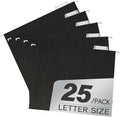 pmybupo Hanging File Folders, 25 Pack Letter Size Black Hanging File Folders by pmybupo