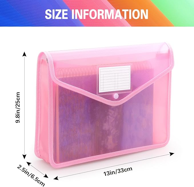 Plastic Expanding File Folder, Transparent envelopes - Image 2