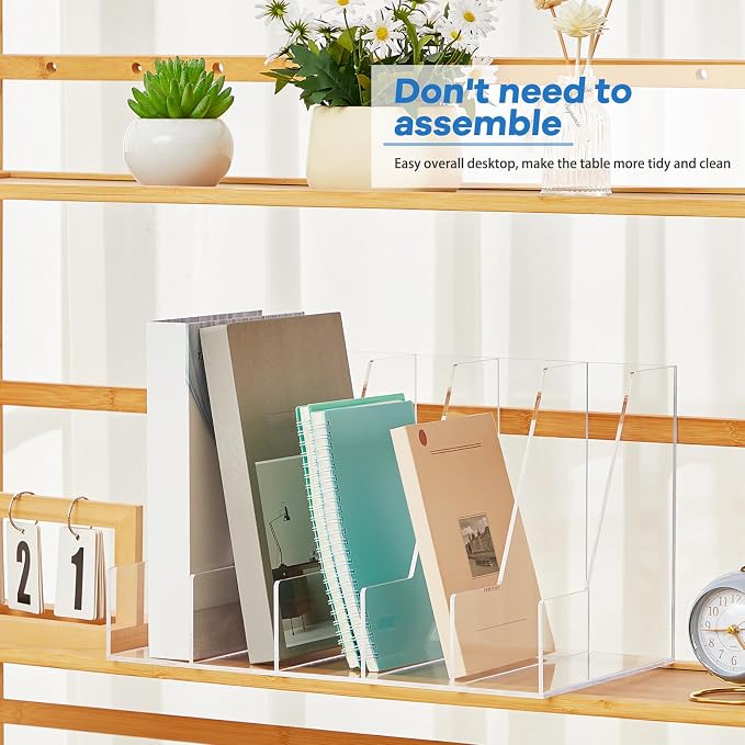 Suzile Clear Acrylic Magazine File Holder - Image 5