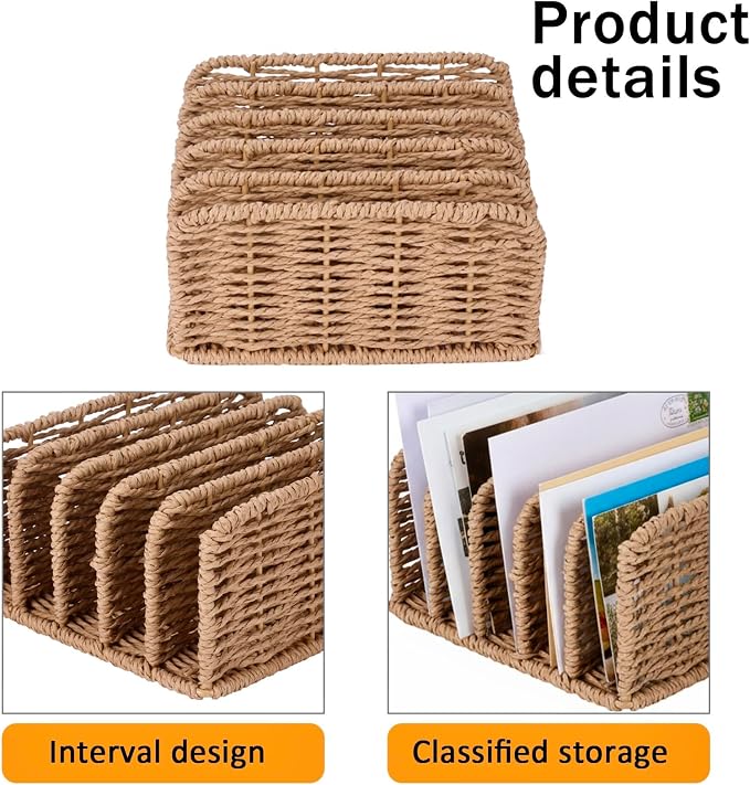 Desk Mail Organizer Large Capacity Mail Holder - Image 2