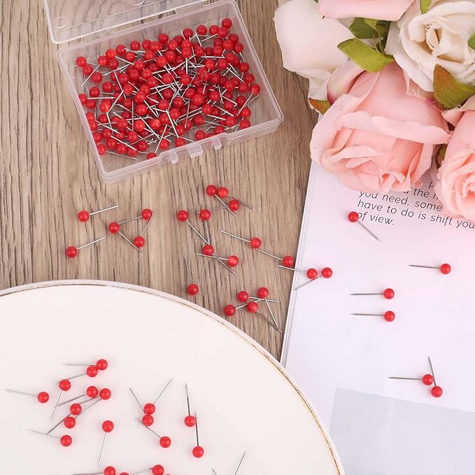 200pcs Map Push Pins, Round Head Travel Map Pins Small Thumb Tacks Marking - Image 3