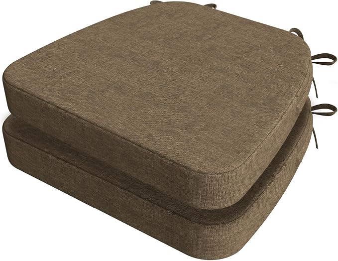 AAAAAcessories D-Shaped Chair Cushions, Machine-Washable Cover by AAAAAcessories